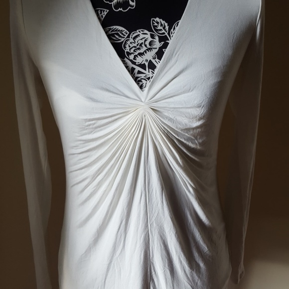 White House💙 Black Market White Long Sleeve Top - Picture 2 of 7